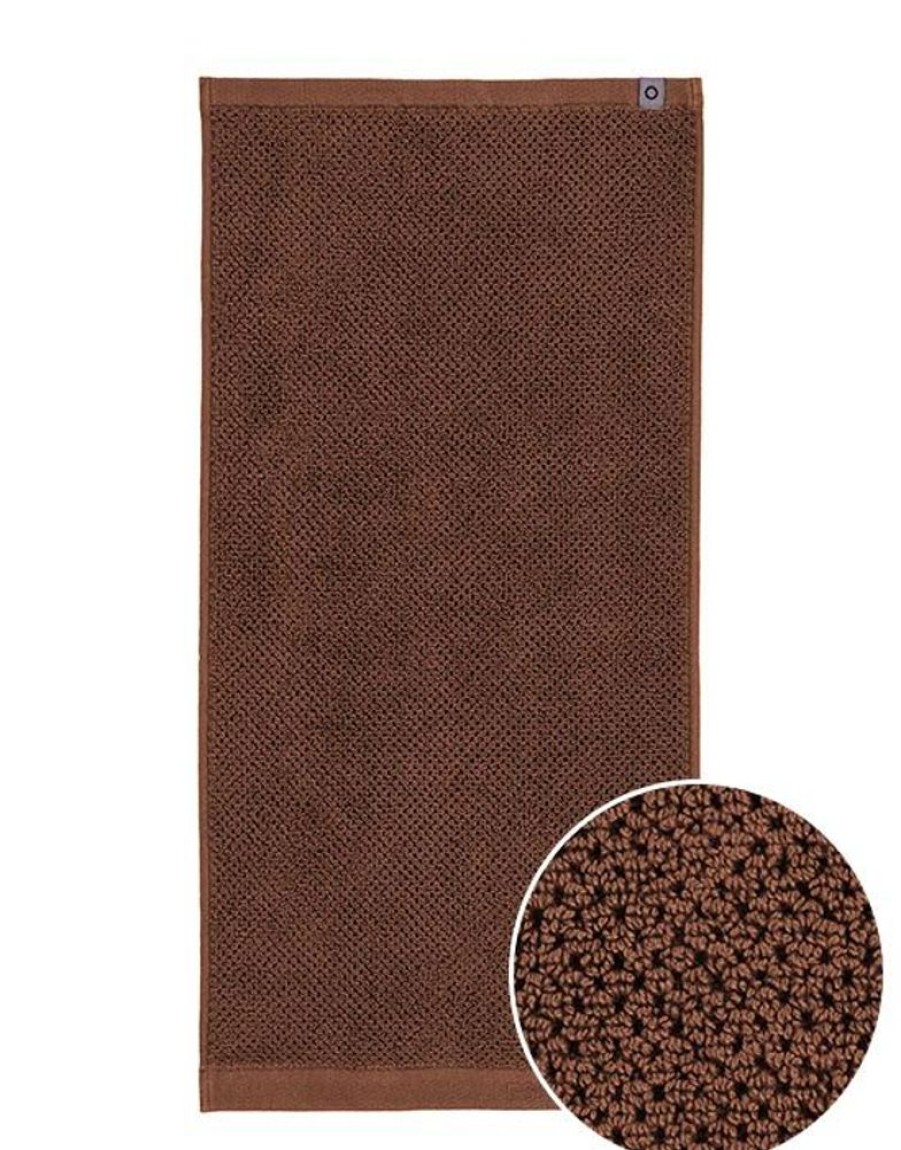 Handdoeken | ESSENZA Handdoeken Essenza Connect Organic Uni Handdoek Leather Brown 60 X 110 Cm