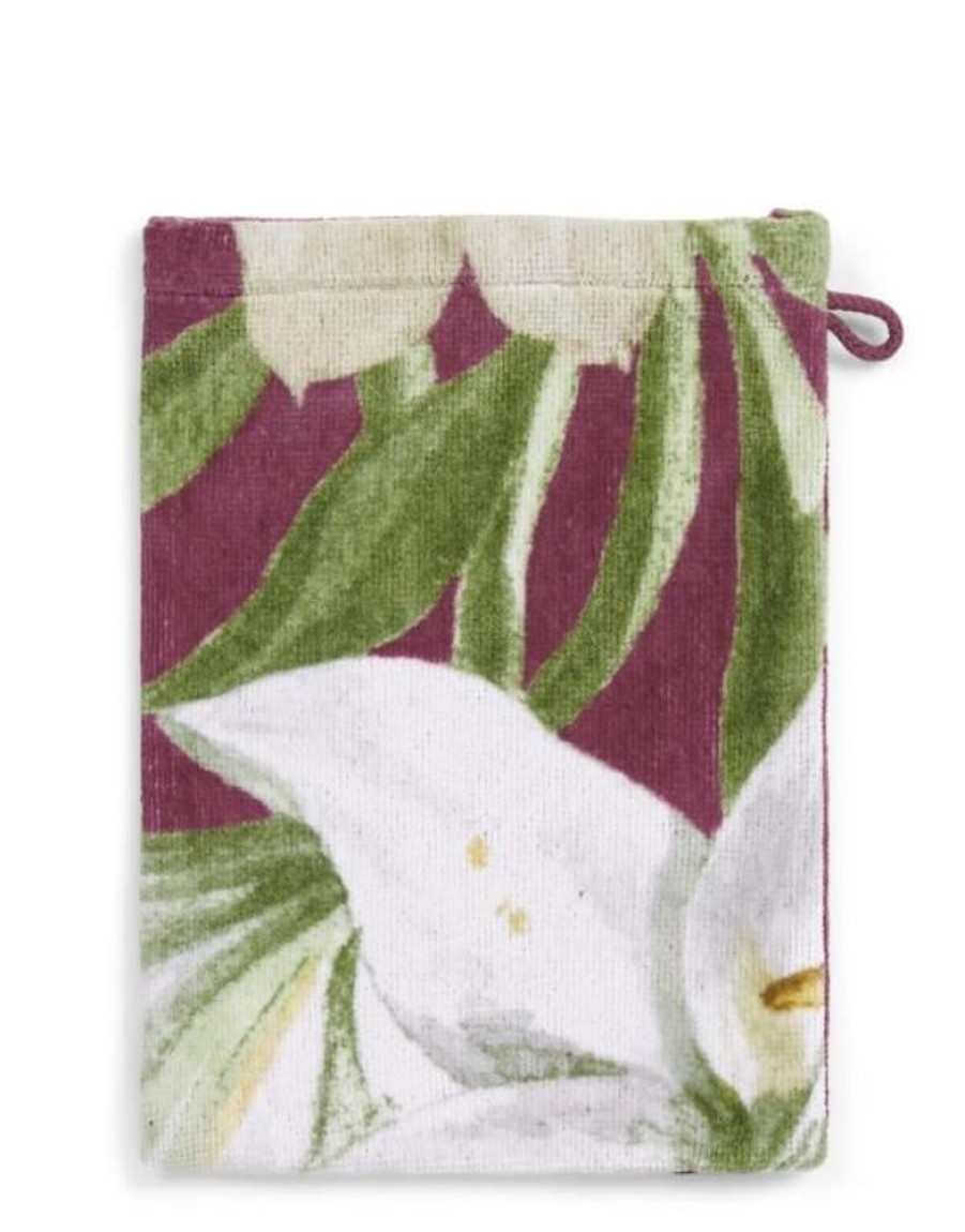 Washandjes | ESSENZA Washandjes Essenza Rosalee Washand Plum 16 X 22 Cm