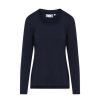 Shirts En Tops | ESSENZA Shirts En Tops Essenza Luyza Uni Darkest Blue Top Lange Mouw Xl