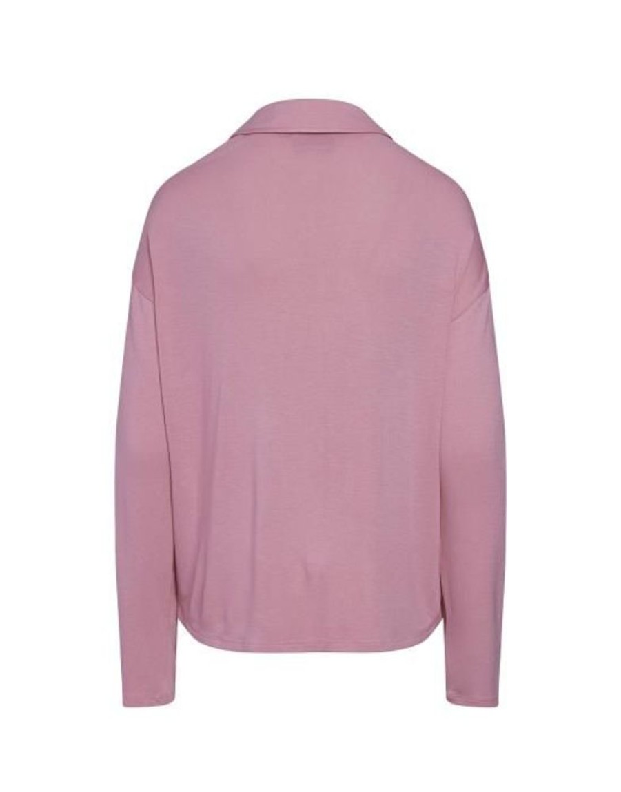 Shirts En Tops | ESSENZA Shirts En Tops Essenza Kae Uni Flowering Pink Top Lange Mouw Xl