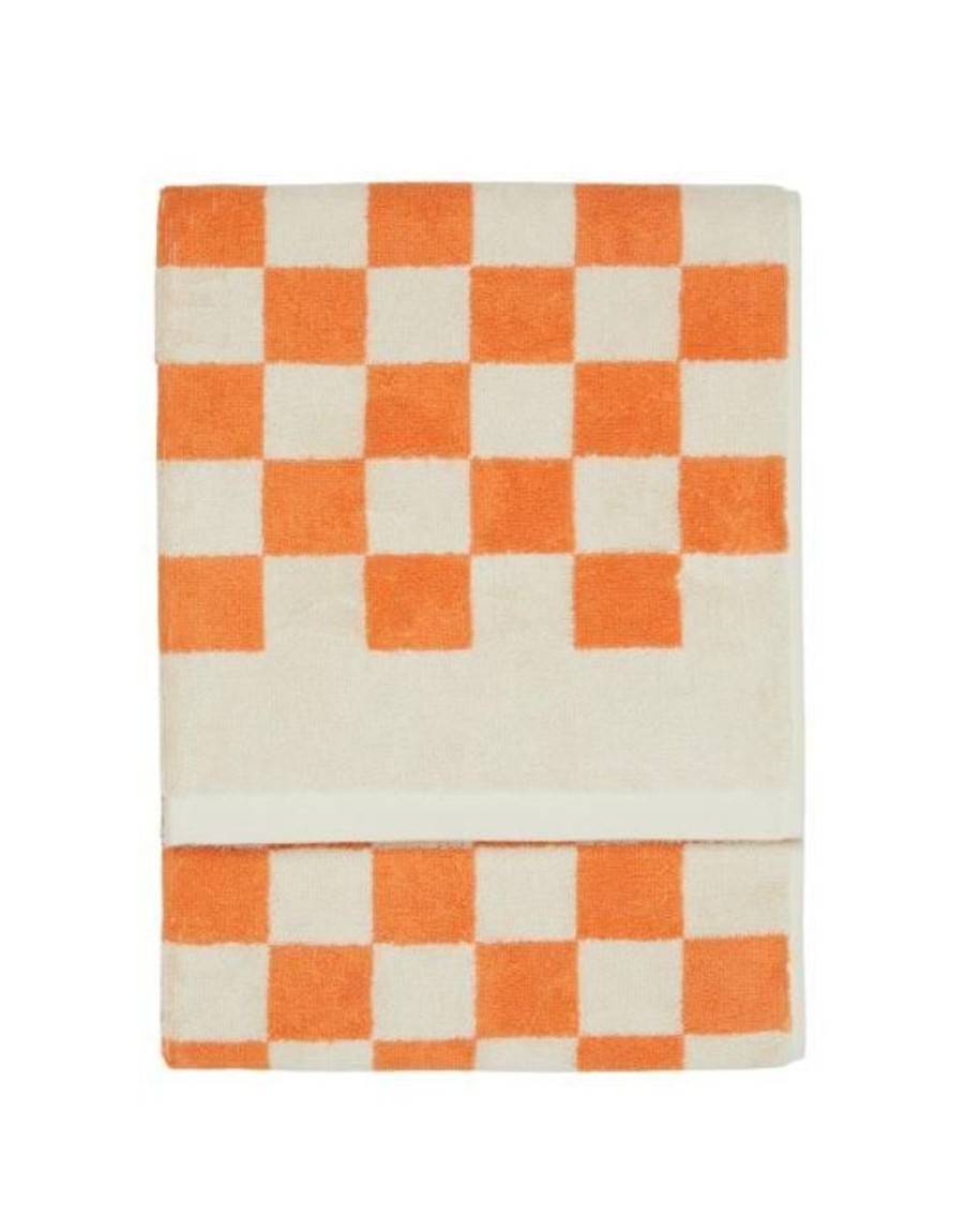 Handdoeken | Marc O'Polo Handdoeken Marc O'Polo Checker Meloen Handdoek 70 X 140 Cm