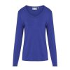 Shirts En Tops | ESSENZA Shirts En Tops Essenza Eva Uni Cobalt Blue Top Lange Mouw Xl