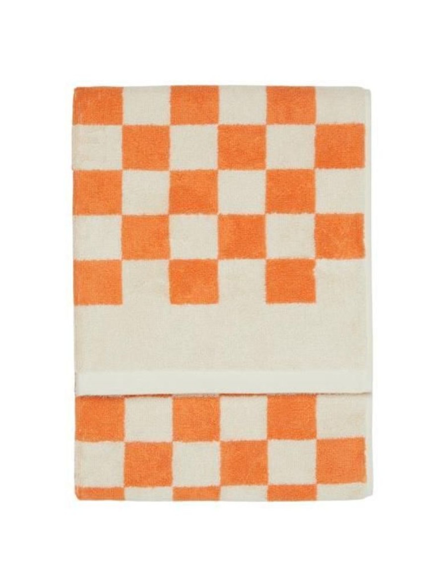 Handdoeken | Marc O'Polo Handdoeken Marc O'Polo Checker Meloen Handdoek 50 X 100 Cm