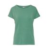 Shirts En Tops | ESSENZA Shirts En Tops Essenza Ellen Uni Verdant Green Top Korte Mouw M