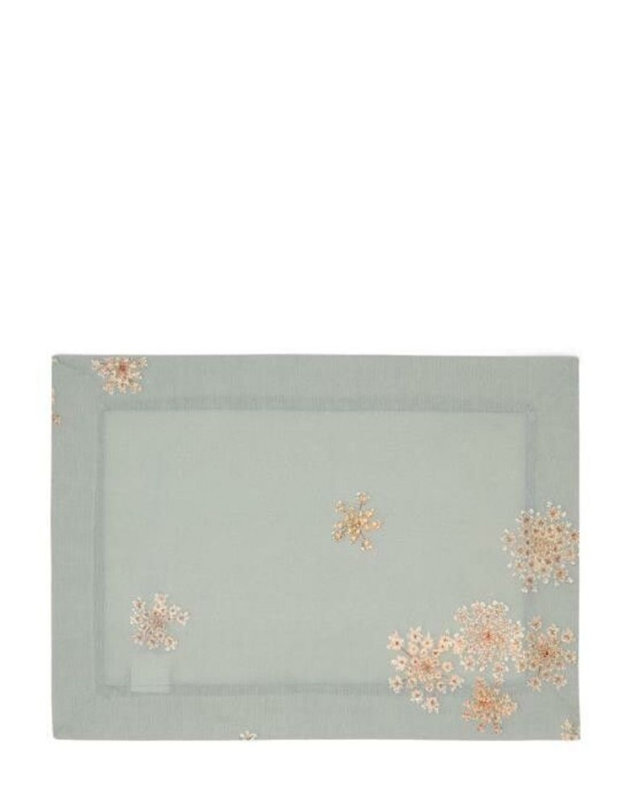 Placemats | ESSENZA Placemats Essenza Lauren Placemat Stone Green 35 X 50 Cm