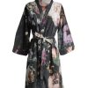 Kimono'S | ESSENZA Kimono'S Essenza Sarai Fleur Festive Blooming Black Kimono L