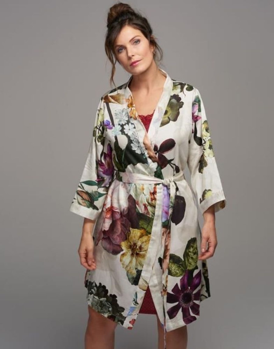 Kimono'S | ESSENZA Kimono'S Essenza Fleur Kimono Ecru S